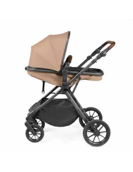 Ickle Bubba Cosmo Gunmetal Chassis 2in1 Travel System-Desert Ickle Bubba