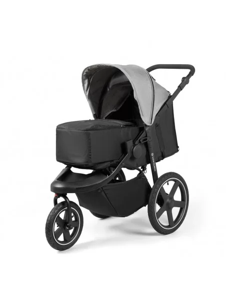 Ickle Bubba Venus Prime Jogger I-Size Travel System with Newborn Cocoon & Isofix Base-Space Grey Ickle Bubba