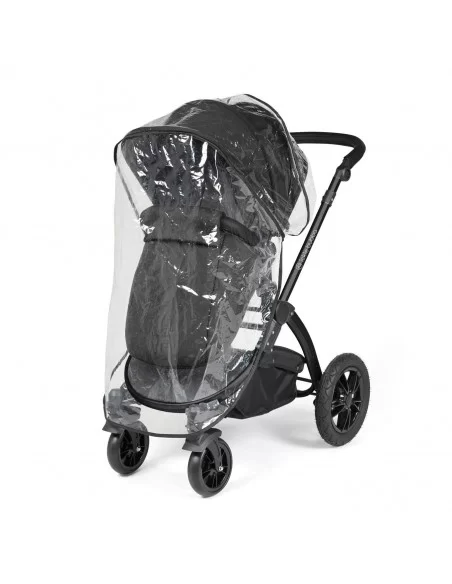 Ickle Bubba Stomp Luxe Black Frame All in One Premium i-Size Travel System With Isofix Base-Midnight/Black Handle Ickle Bubba