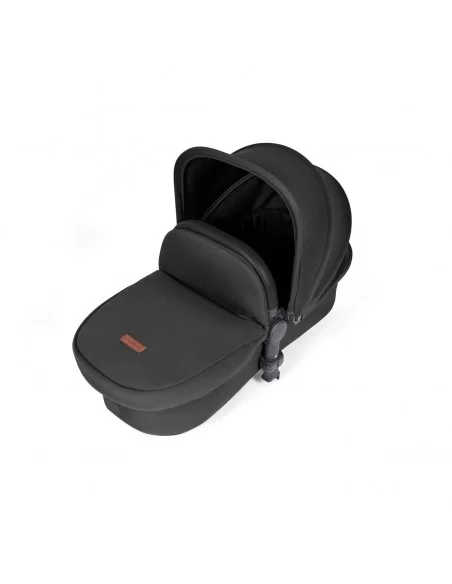 Ickle Bubba Stomp Luxe Black Frame All in One Premium i-Size Travel System With Isofix Base-Midnight/Black Handle Ickle Bubba