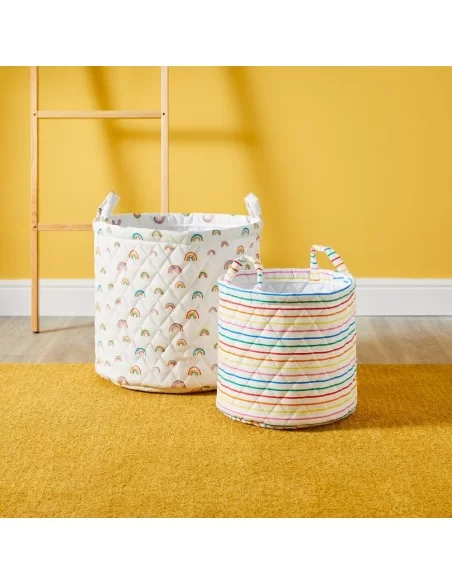 Ickle Bubba Storage Basket Pack Of 2-Rainbow Dreams Ickle Bubba