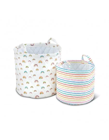 Ickle Bubba Storage Basket Pack Of 2-Rainbow Dreams Ickle Bubba