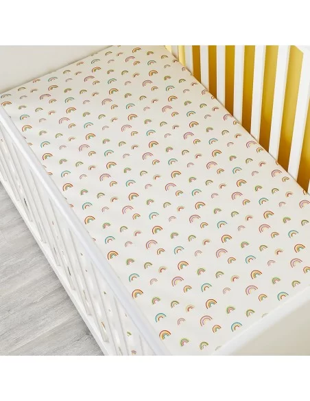 Ickle Bubba Cot Bed Sheets Pack Of 2-Rainbow Dreams Ickle Bubba