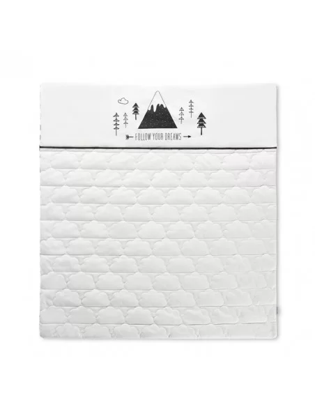 Ickle Bubba Cot Bed Quilt-Mono Mountains Ickle Bubba