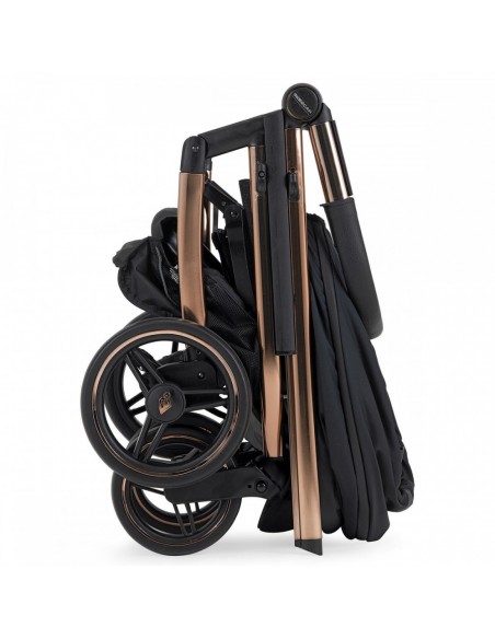 Bebecar Wei Complete Travel System + Lie Flat Car Seat & Raincover-Soft Black And Free Folding Stand Bebecar