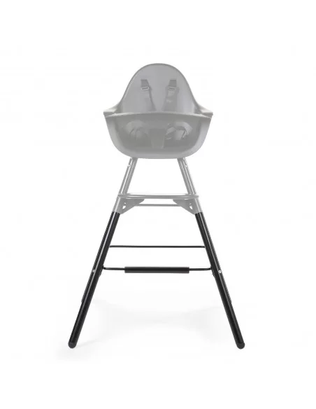 Childhome Evolu 2 High Chair Extra Long Legs-Black + Footstep Childhome