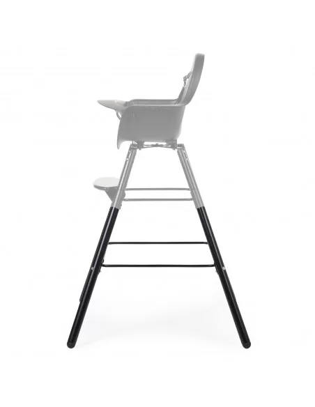 Childhome Evolu 2 High Chair Extra Long Legs-Black + Footstep Childhome