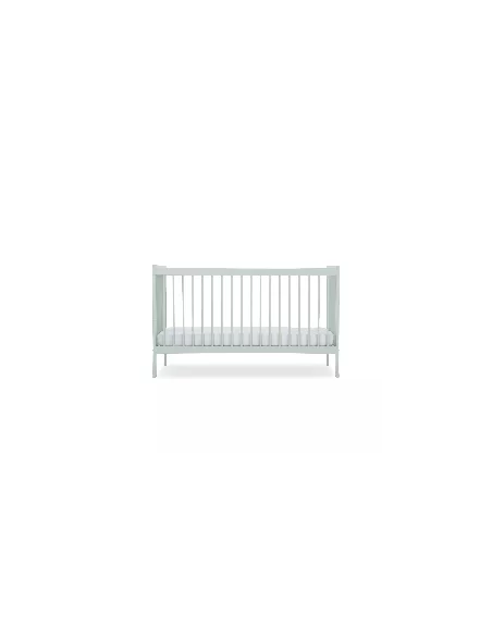 CuddleCo Nola 3pc Set Changing Table, Cot Bed and Clothes Rail-Sage Green Cuddle Co