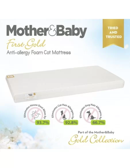 Mother&Baby First Gold Anti Allergy Foam Cot Mattress Mother&Baby