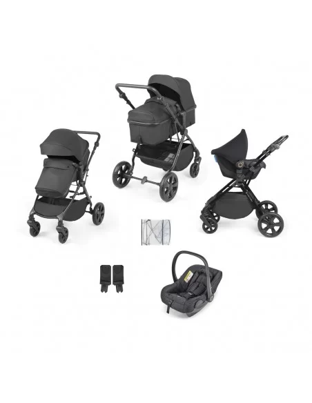 Ickle Bubba Comet 3in1 Travel System with Astral Car Seat-Black Ickle Bubba