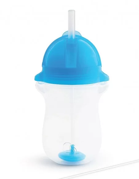 Munchkin Toddler Straw Cup & Click Lock Lid-Blue Munchkin