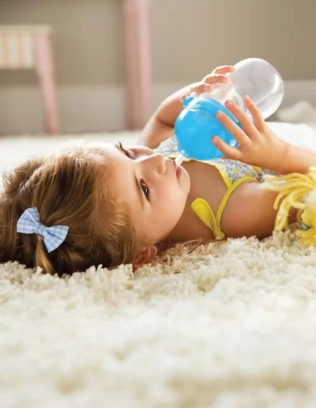 Munchkin Toddler Straw Cup & Click Lock Lid-Blue Munchkin