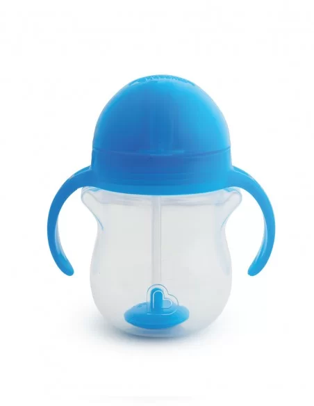 Munchkin Toddler Click Lock Weighted Straw Trainer Cup-Blue Munchkin