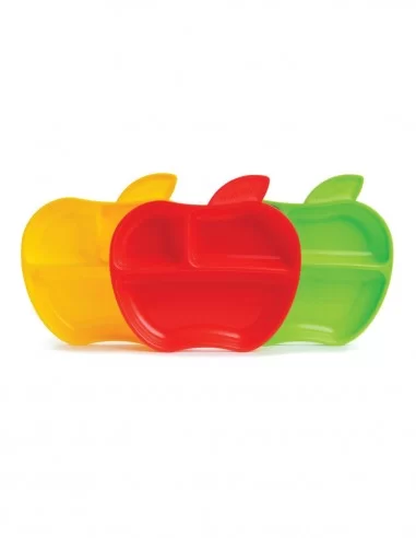 Munchkin Toddlers Lil Apple Plates-3...