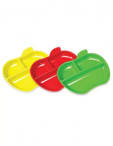 Munchkin Toddlers Lil Apple Plates-3 Pack Munchkin