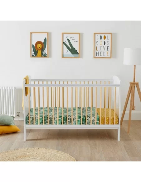 Ickle Bubba Coleby Classic Cot Bed Without Mattress-Scandi White Ickle Bubba