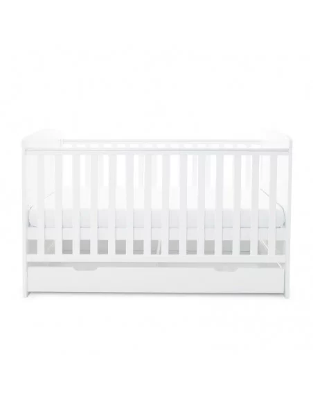 Ickle Bubba Coleby Classic Cot Bed & Under Drawer-White Ickle Bubba