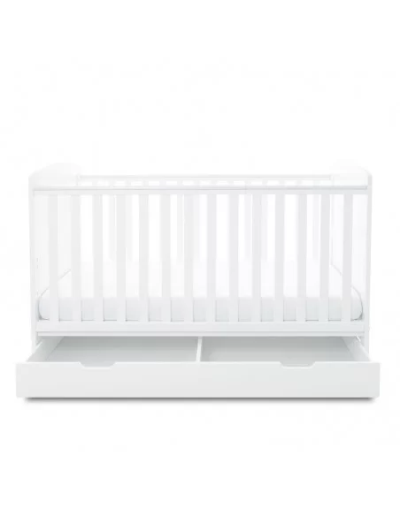 Ickle Bubba Coleby Classic Cot Bed & Under Drawer-White Ickle Bubba