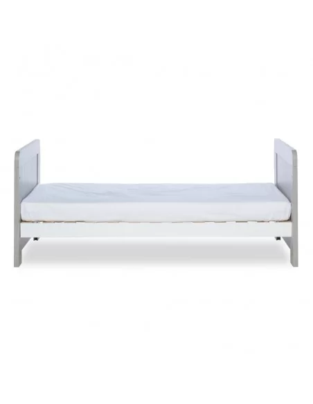 Ickle Bubba Pembrey Cot Bed-Ash Grey/White Ickle Bubba