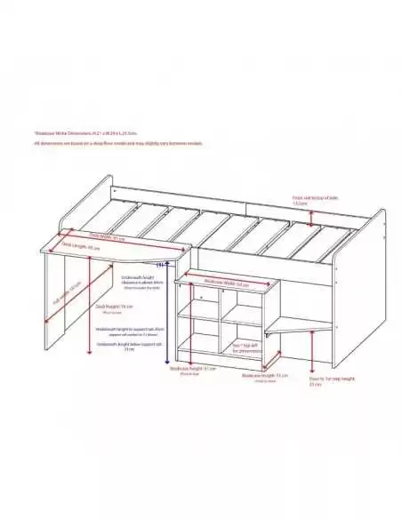 Kidsaw Pilot Cabin Bed-Grey Kidsaw