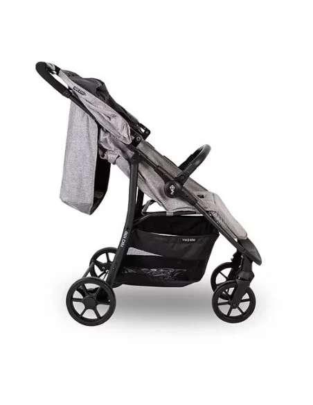 Red Kite Push Me Quad Pushchair-Grey Red Kite