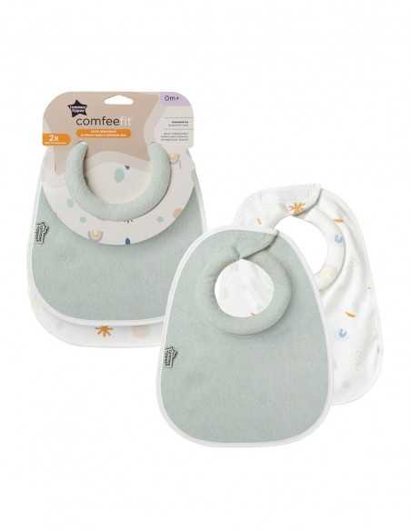 Tommee Tippee Closer To Nature Bib Milk X 2 Assorted Tommee Tippee