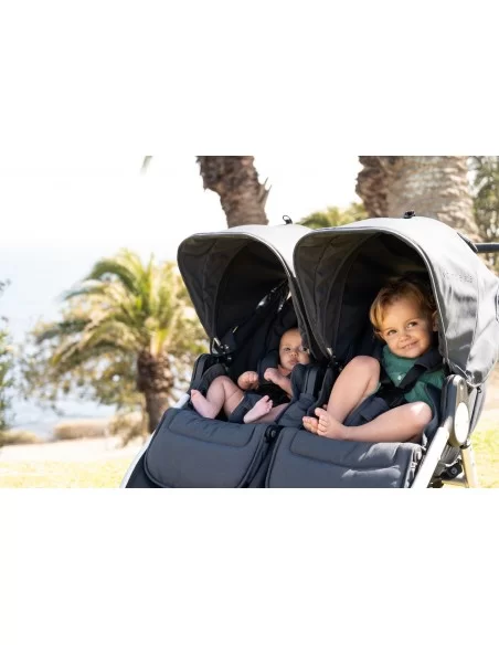 Bumbleride Indie Twin Stroller–Dawn Grey Bumbleride