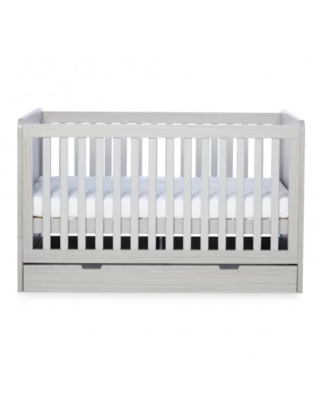 Ickle Bubba Pembrey Cot Bed & Under Drawer-Ash Grey Ickle Bubba