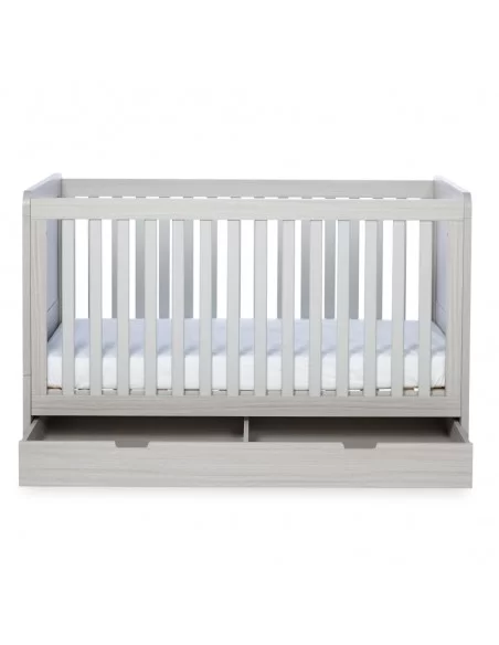 Ickle Bubba Pembrey Cot Bed & Under Drawer-Ash Grey Ickle Bubba
