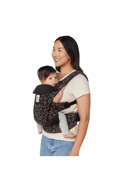 ErgoBaby Omni Dream Baby Carrier-Black Leopard ErgoBaby