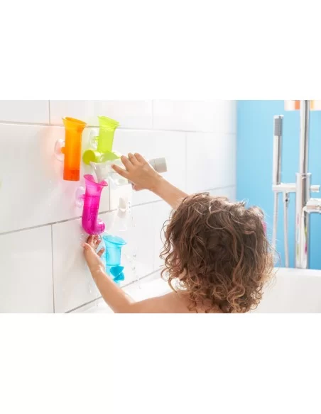 Boon Bath Pipes Building Bath Toy (5Pc)-Multicolour Boon