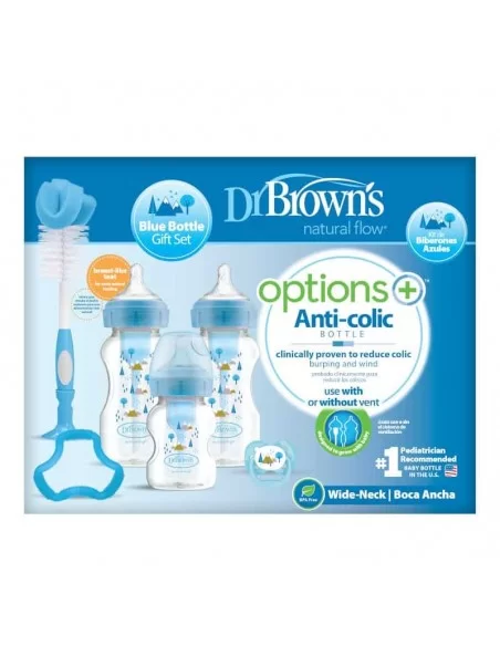 Dr Brown's Options+ Gift Set Wide Neck-Blue Dr Browns