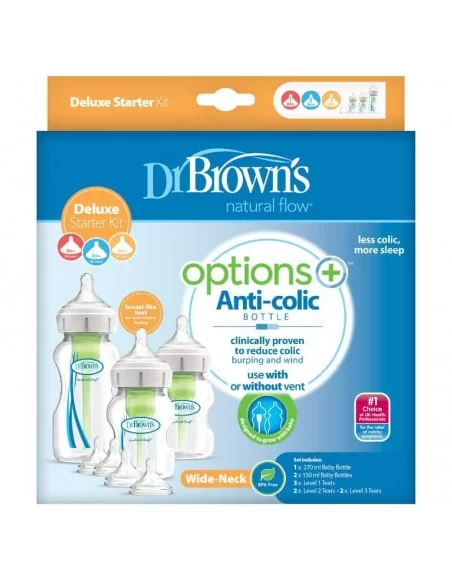 Dr Brown's Options+ Wide Neck Deluxe Starter Kit Dr Browns