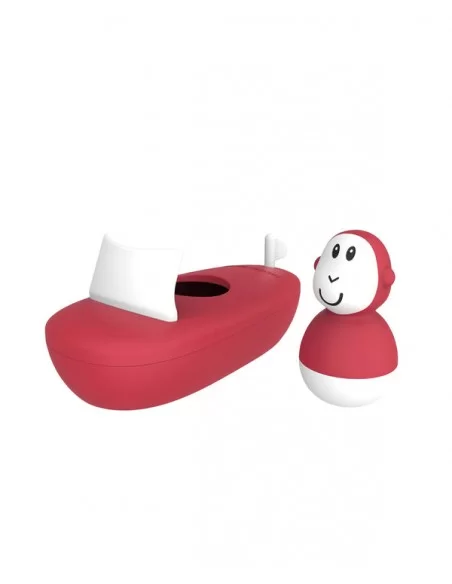 Matchstick Monkey Bathtime Boat Set-Red Matchstick Monkey