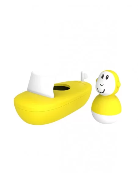 Matchstick Monkey Bathtime Boat Set-Yellow Matchstick Monkey