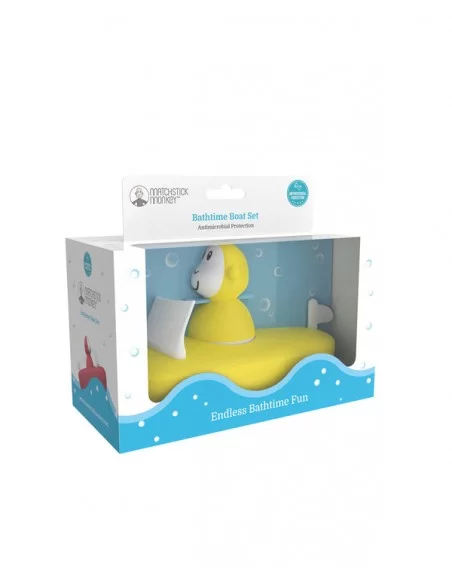 Matchstick Monkey Bathtime Boat Set-Yellow Matchstick Monkey