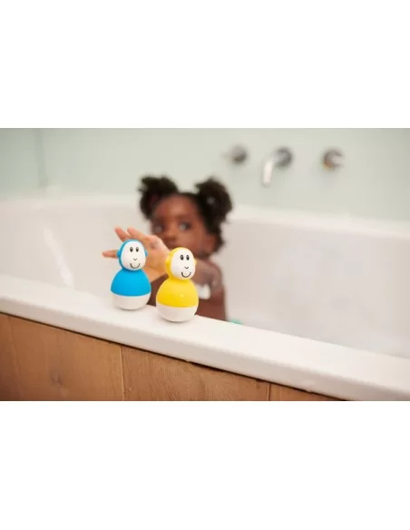 Matchstick Monkey Bathtime Wobblers-Blue/Yellow Matchstick Monkey