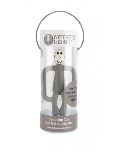 Matchstick Monkey Teething Toy-Grey Matchstick Monkey