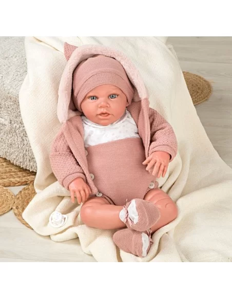 Arias Toy Anuk Elegance Weighted Reborn Baby 54cm-Pink Arias Toys