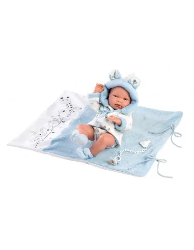 Llorens Doll Nico Newborn Doll-Blue