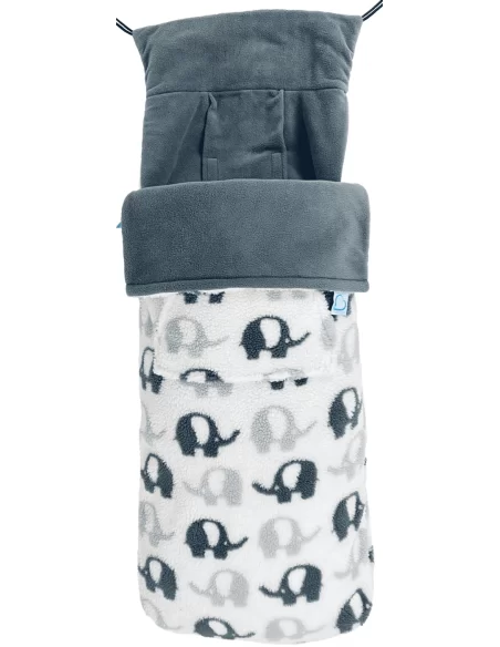 Buggysnuggle Bigbug Footmuff Sherpa-Elephant Stomp buggysnuggle