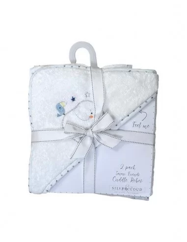 Silver Cloud Hooded Cuddle Robes Pack...