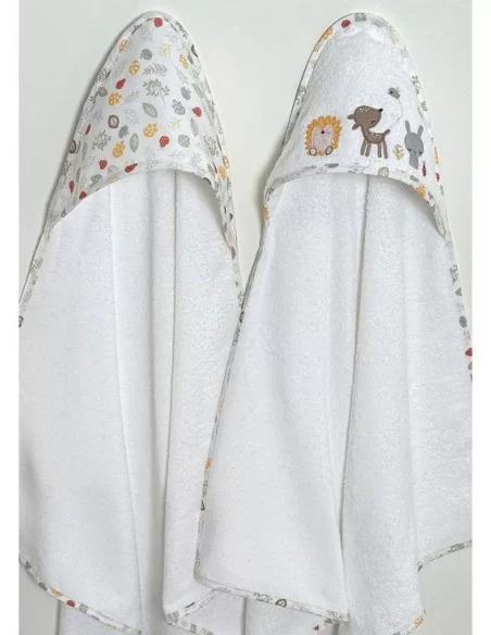 Silver Cloud Hooded Cuddle Robes Pack Of 2-Treetops Silver Cloud
