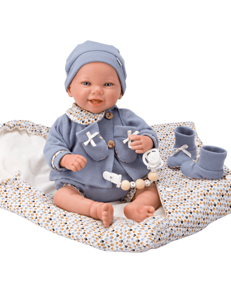 Arias 45cm Reborn Doll Daniel with Sleeping Bag Arias Toys