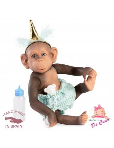 Lolo Monkey Happy Birthday-Blue