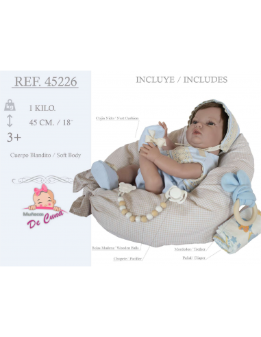 Arias Toys Maya Reborn Baby Doll Blue...