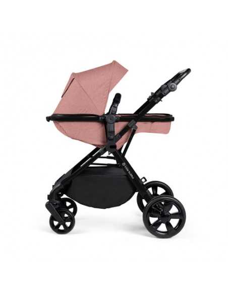 Ickle Bubba Comet Black Frame 2in1 Plus Travel System-Dusky Pink Ickle Bubba