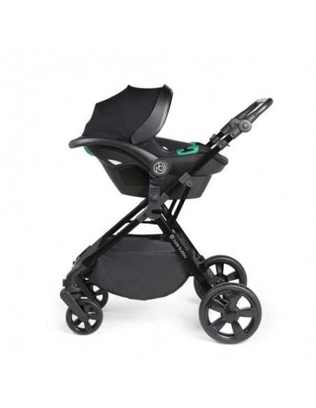 Ickle Bubba Comet Black Frame All in One i-Size Travel System With Isofix Base-Dusky Pink Ickle Bubba