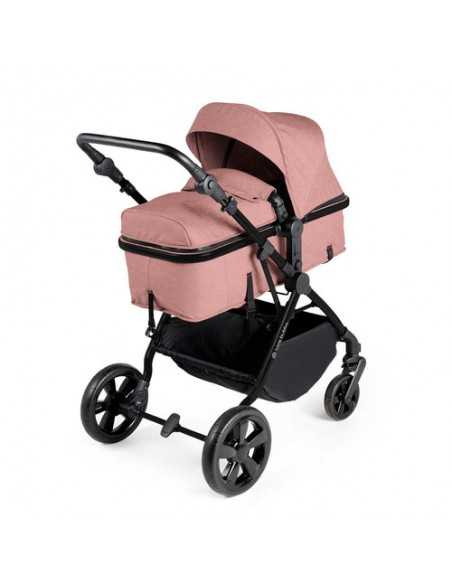 Ickle Bubba Comet Black Frame All in One i-Size Travel System With Isofix Base-Dusky Pink Ickle Bubba