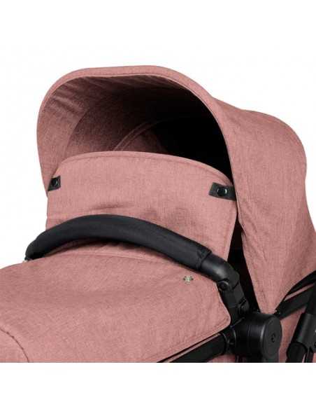 Ickle Bubba Comet Black Frame All in One i-Size Travel System With Isofix Base-Dusky Pink Ickle Bubba